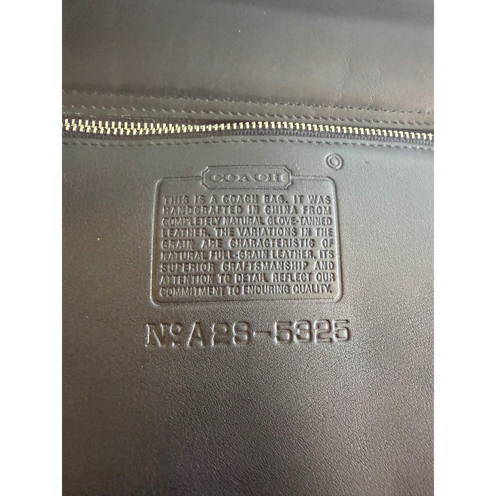 Flawed Gem! Coach Lexington Briefcase Blk Leather Messenger Bag A2S5325 Academia - Picture 5 of 15